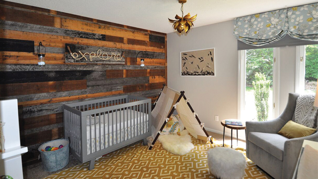 Anna and Joe's completed nursery.